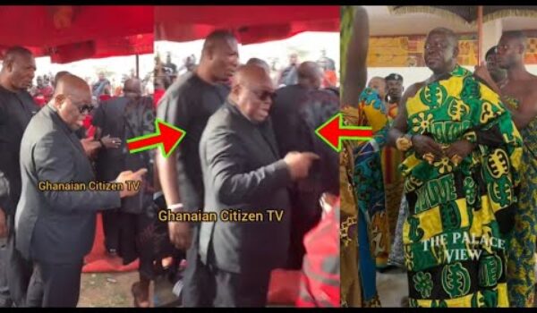 Agye Ta oo, As Nana Addo Commands Asantehene To Stand Up And Greet Him