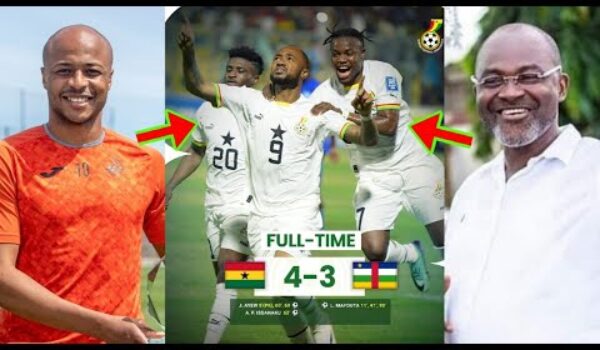Hon Kennedy Agyapong, Dede Ayew And Other Top Celebs Reacted To Ghana Victory Against C.A.R
