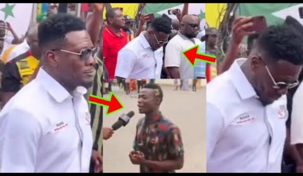 See How Asamoah Gyan Lookalike Seriously Begs Him In Kumasi At Asamoah Gyan’s Program
