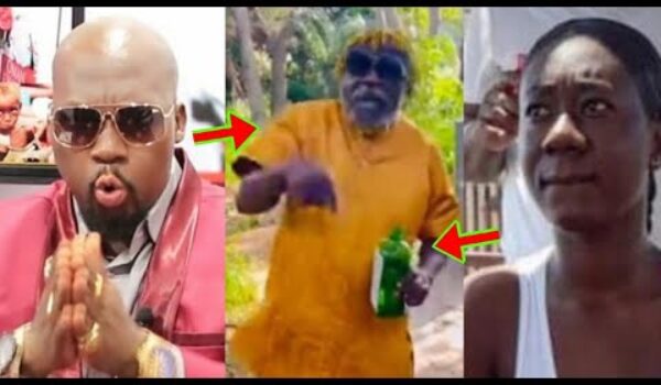 Hajia Bintu Is In Tr0uble, As Oboy Siki Curses With Schnapps And Egg At Cem£tery