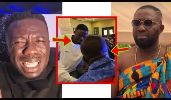 See What Dr Kwame Despite Was Caught Trying To Put Into Kwaku Manu’s Mouth In Public