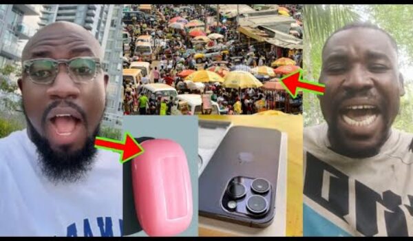 I Didn’t Know PZ Is That Danger0us, See How Kumasi PZ Boys Sold Soap As An IPhone For This Big Man