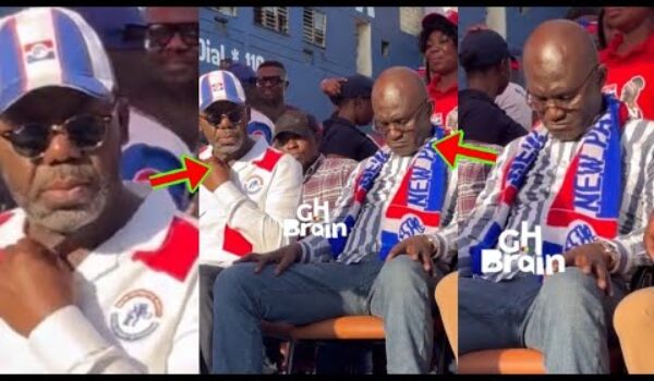 Eka Aba Fie, See NAPO Reaction As Hon Kennedy Agyapong Dozed Off While They Are Doing Campaign