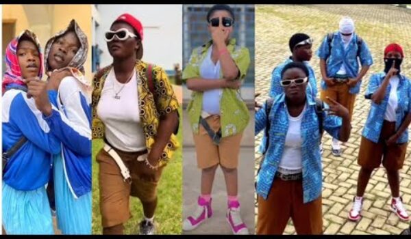 Trending Female SHS Students M!sbehaving And Practicing Lesb!an On Campus Are In Tr0uble