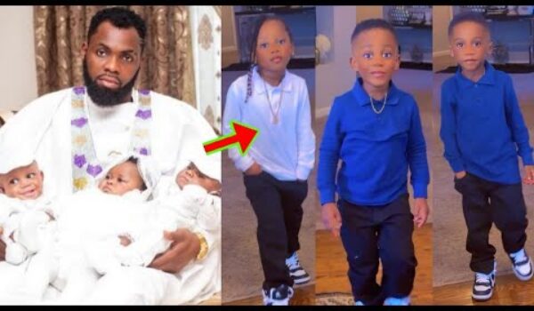 Rev Obofour’s Triplets Are All Grown Up Now, See How They’re Chilling In America