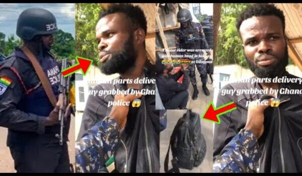 Police Arr£sted A Man With Húm@n P@rts In His Bag In Accra, Odorgonno. Video Will Sh0ck You