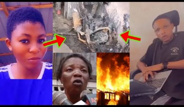 22Yr Old Sc@mmer & His Girlfriend Set Abl@ze By Their Friends; ßurnt Into A$hes, Eye Witness Speaks