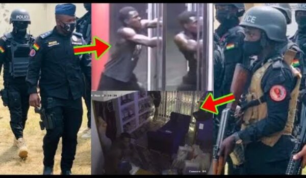 CCTV Footage Of A Young Man Stealing From A Shop In East Legon, Ghana
