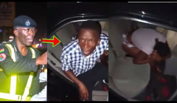 Man Ch0pping His Girlfr!end In A Car In Public Caught, Video Causes A Stir
