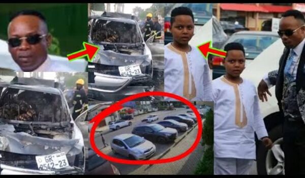 CCTV Footage Of East Legon Acc!d£nt, Meet Prophet Salifu Amoako’s Son Who Caused The Acc!d£nt
