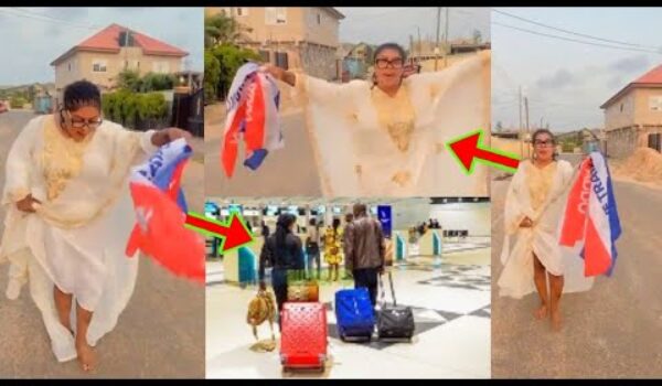 Afia Schwar Arrives In Ghana From U.S To Vote For Her Favorite President?