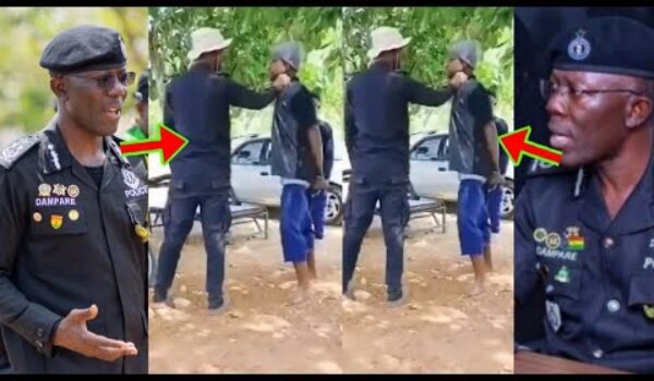IGP Dampare Speaks On A Viral Video Of A Police Officer Sl@pping & Be@ting A Civilian In A Handcuff