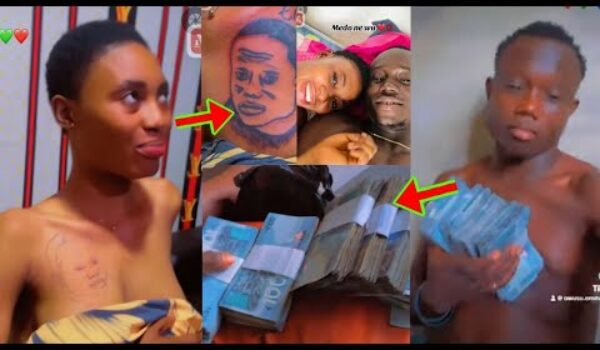 Emma, The Guy The Teenage Girl Tattooed His Face On Her Bre@st Shows Plenty Bundles Of Money