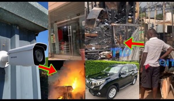 Sh0cking Video: CCTV Captures W!cked Boy Who Set F!re To His Master’s Shop After Stealing His Money