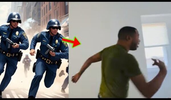 See How Twene Jonas Runs Away As U.S Police Chases Him Over His Papers