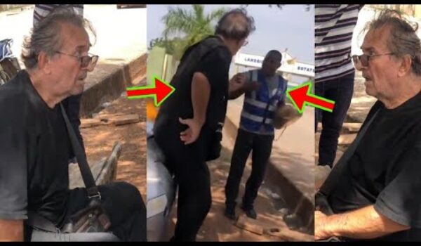 Kasoa White Man Fights With A Bolt Driver Over 70 Cedis Fare, Watch Hilarious Video