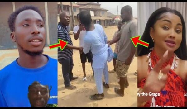 The Boy Who Insulted Mcbrown; See How His Hometown People Are Beating Him For Insulting Mcbrown