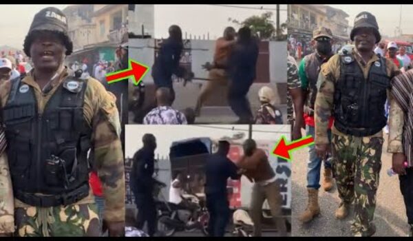 Two Police Men Received Sev£re Be@tings As Kumawood Actor Taylor Steps In Town