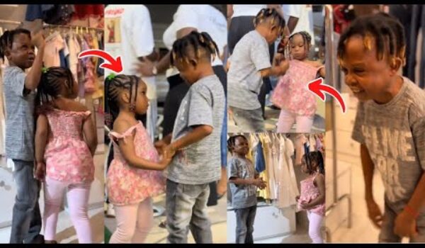 Ghanaians Hilariously Reacted As Little Girl Mistook Don Little As Her Play Mate, Forced Him To Play
