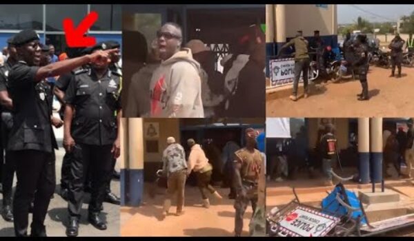 Angr¥ Youth St0rm Ghana Police Headquarters As They Destr0yed Everything