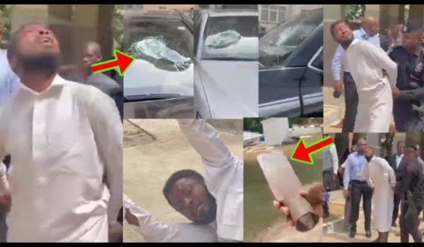 Alleged Mád Man Størmed Ghana Parliament As He Destrøyed Several Cars