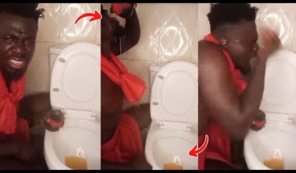 Accra Sakawa Boy Dr!nks Tøilet Water Live On Camera As He Advices The Youth Over Quick Money