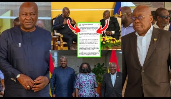Sh0cking! See What Mahama Has Written On Social Media After Meeting Nana Addo For A Discussion