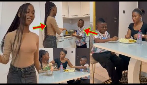 Yaw Dabo Agye N’aniso At His Girlfriend’s House As His Girlfriend Little Sister F!ghts Him