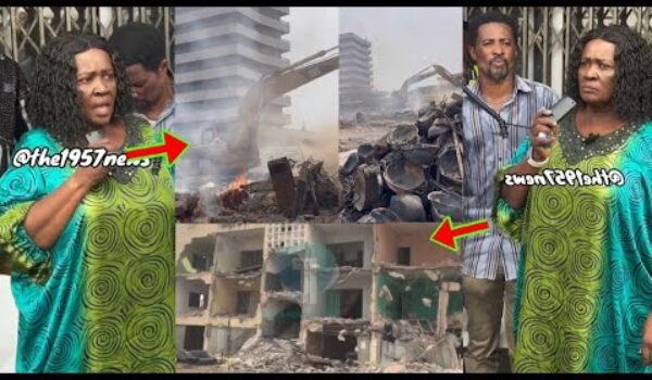 Excavators Seen Working Seriously At Kantamanto Mkt As NDC Vice Prz Naana Jane Storm There Herself