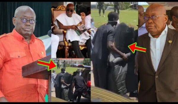 Ghanaians Jubilates, See How Nana Addo Takes Away His Spiritual Chair Which Had v8 From Jubilee Hse