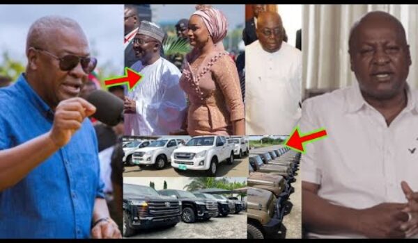 Breaking News: See How Angry Mahama Retrieves Govt Vehicles Bawumia N Nana Addo Were Hiding