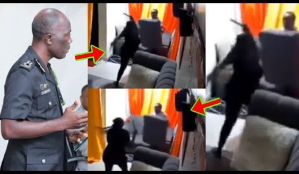 CCTV Camera Captures Woman Trying To Use Kn!fe To K!ll Her Husband In A F!ght, Goaso Mim Story