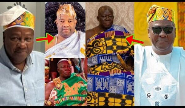 Asantehene Otumfuo Snubs Mahama Inauguration Ceremony? Gh’ians Reacted As Ga Mantse Surprised Mahama