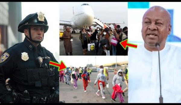 U.S Mass Deportation: Deported Ghanaians Arrived In Ghana? With $100m. See Prz Mahama Reaction