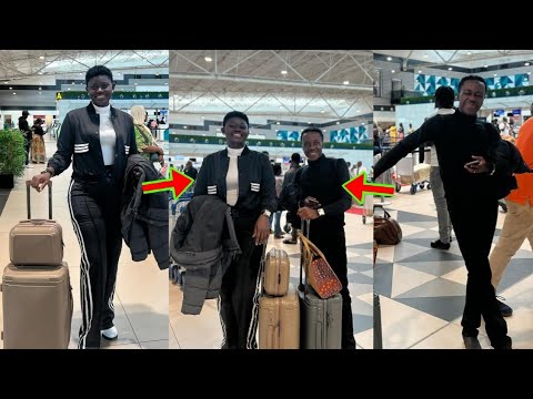 Read more about the article Anigyeɛ Aba Fie, See How Afua Asantewaa Singathon’s Husband Is Happy As They Flies To Canada