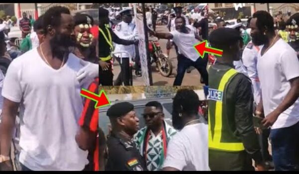 Action Video Of Seidu F!ghting Plenty Ghana Police Officers In Accra Yesterday Causes A Stir