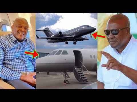 Read more about the article The Old Private Jet Is Now For Mahama, Ibrahim Mahama Buys Another Private Jet As He Flex In It