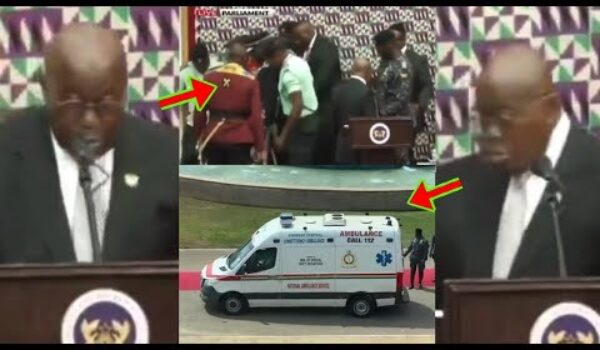 Breaking News: Prz Nana Addo’s ADC Cøllapsed During The Final State Of The Nation Address