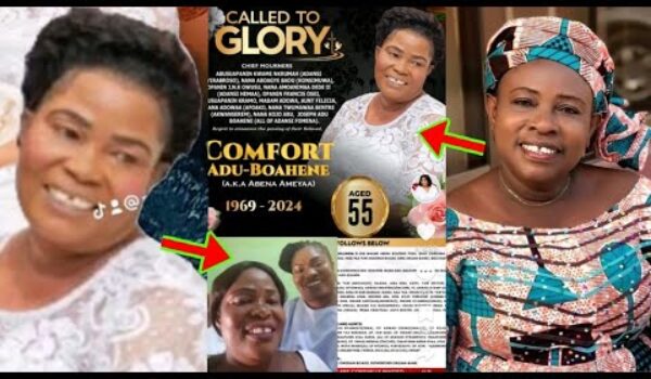 Ghanaians Are Confused As This Funeral Poster Hit Online, Mama Esther Fans Can’t Control Themselves