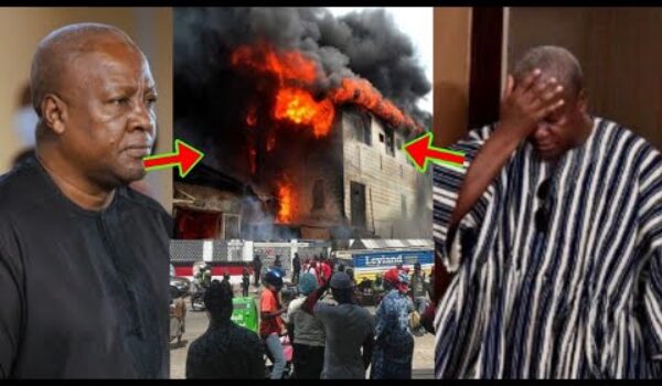 Breaking News: Mahama Office Is On Fire, Angry Youth Deliberately Set Fire In It, Pray For Mahama