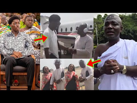 Read more about the article Ah Appiah Stadium, See What He’s Busily Telling Otumfuo’s Son To Tell His Mother