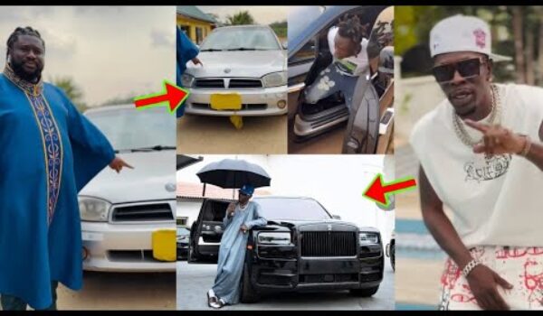 See How Ajagurajah Is Indirectly Laughing At Shatta Wale 2006 Rolls Royce