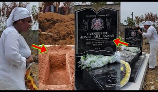 Juju Or Prayers? Check What Empress Gifty Stormed Her Mother’s Grave To Do