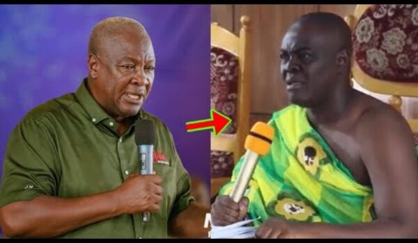 Angry Mahama Sends A Strong Warning. Dormaahene Will Go To Jail If He Fool In Ghana