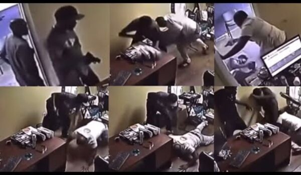 Brave Shop Owner Be@ts Two Arm£d R0bbers And K!lled One, Wátch CCTV Footage