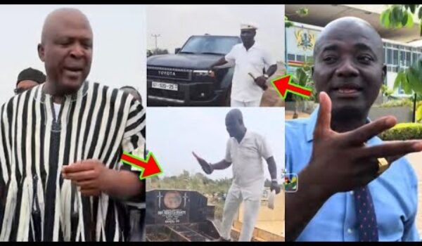 Check What Appiah Stadium Was Spotted Doing At Cemetery Concerning Ibrahim Mahama