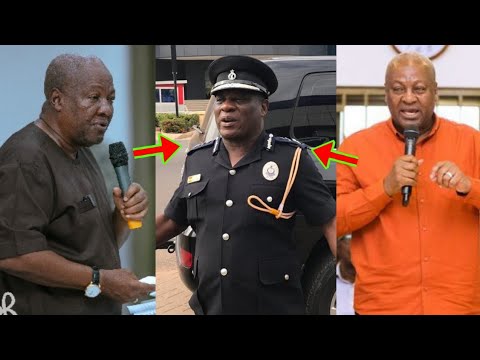 Read more about the article Mahama Mmpɛ Nkwasiasɛm, Check What Mahama Said As He Officially Unveiled COP Yohunu As Ghana New IGP