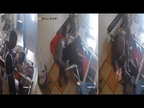 Read more about the article CCTV Footage Of How Momo Vendor Wr£stled With Arm£d R0bbers Who Att@cked Him