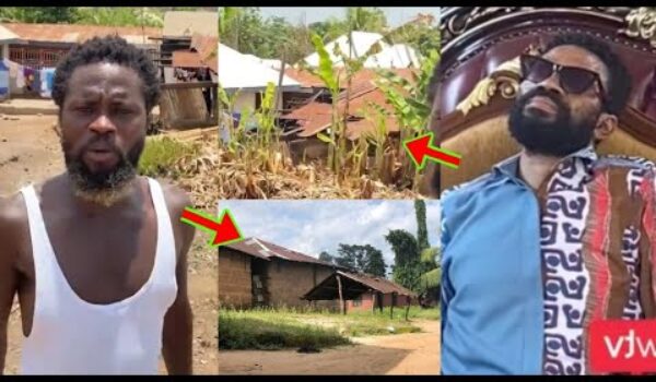 Check Where Kofi Adoma’s Father Live In Berekum, It’s Very Sad
