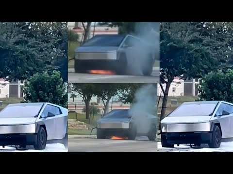 Read more about the article Fire Has Completely Burnt Down The Tesla Cybertrucks